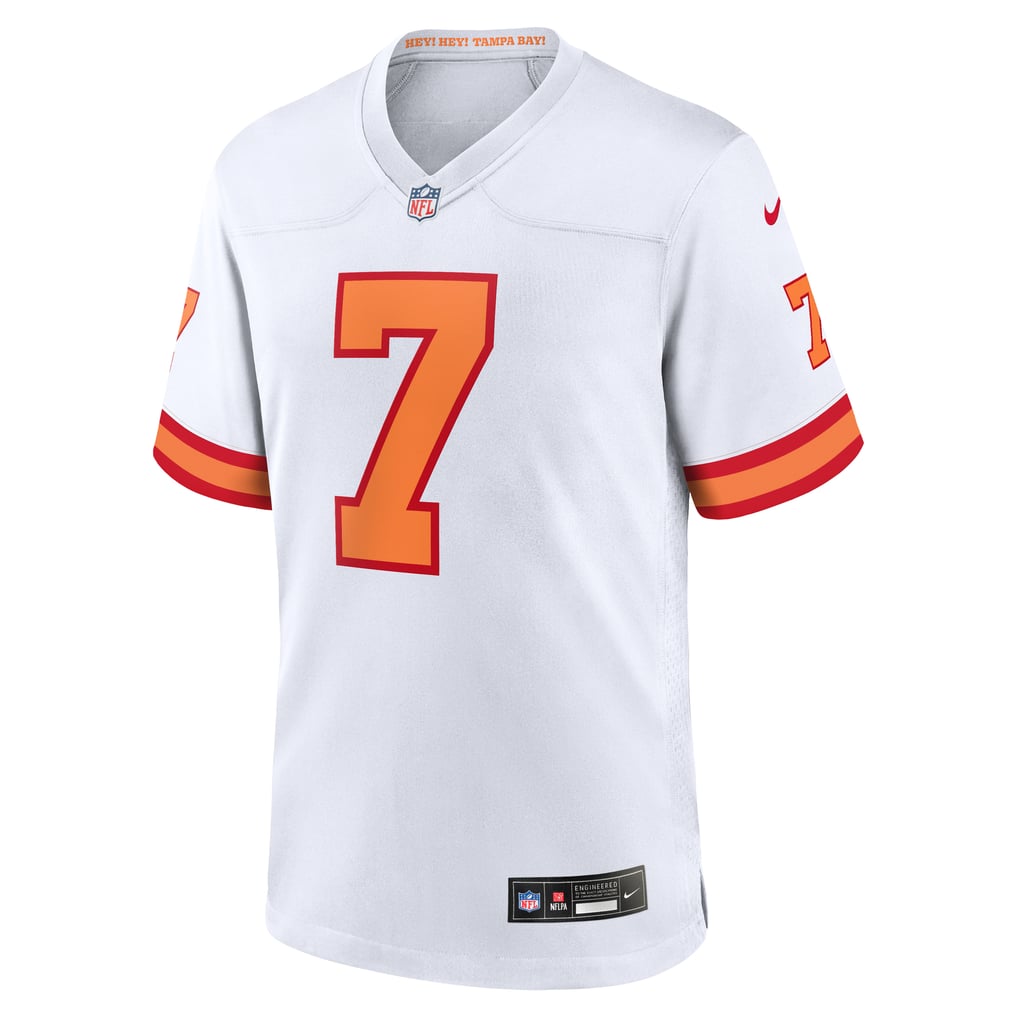Men's '76 Tampa Bay Buccaneers Bucky Irving White Game Jersey