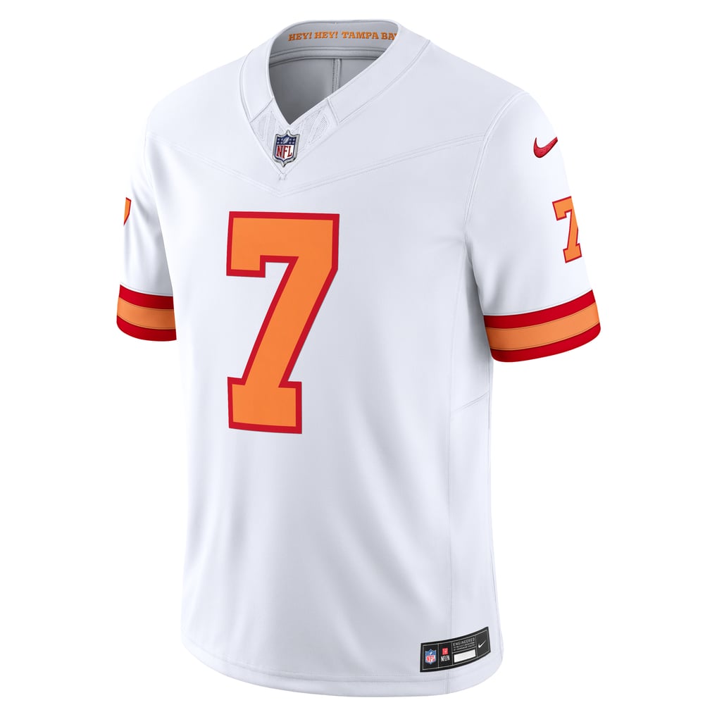 Men's '76 Tampa Bay Buccaneers Bucky Irving White Vapor F.U.S.E. Player Limited Jersey