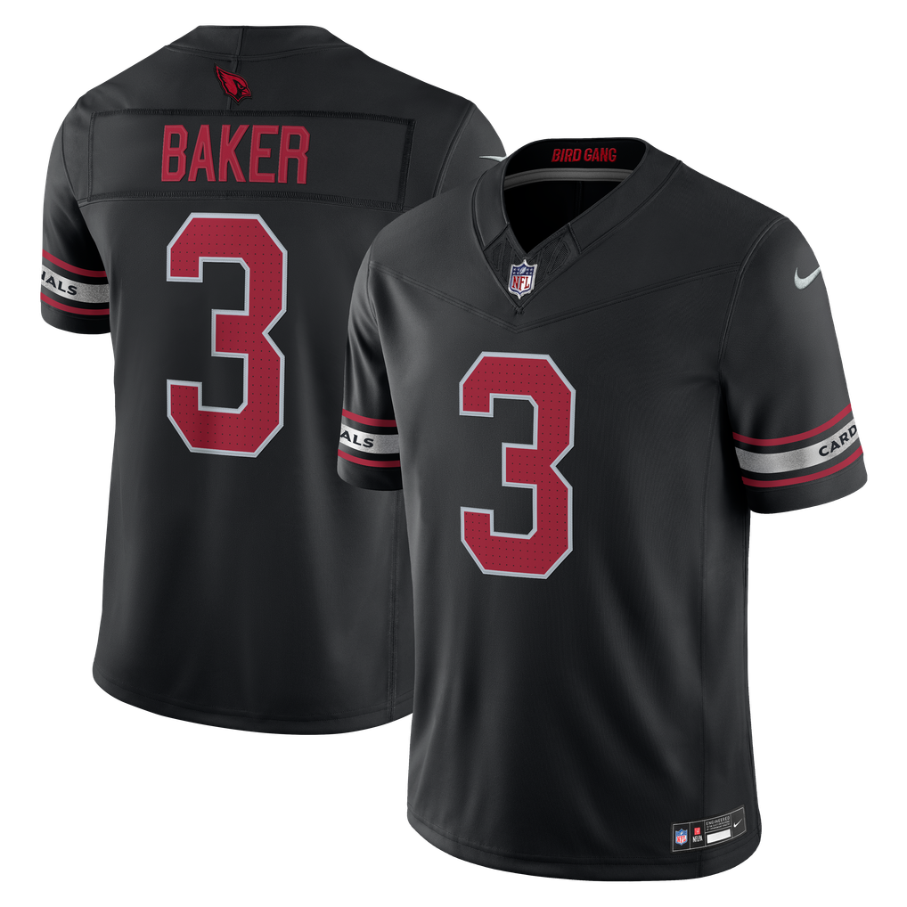 Men's Arizona Cardinals Budda Baker Black Alternate Vapor F.U.S.E. Stitched Limited Jersey