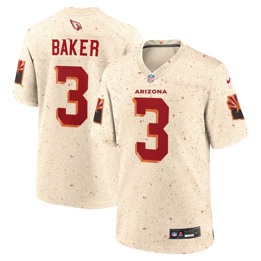Men's Arizona Cardinals Budda Baker Natural Rivalries Collection Game Jersey