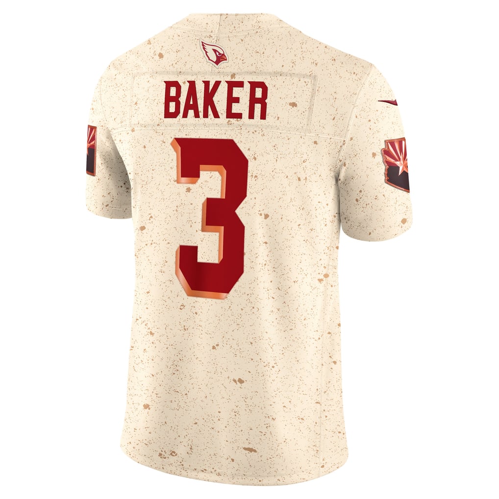 Men's Arizona Cardinals Budda Baker Natural Rivalries Collection Stitched Limited Jersey