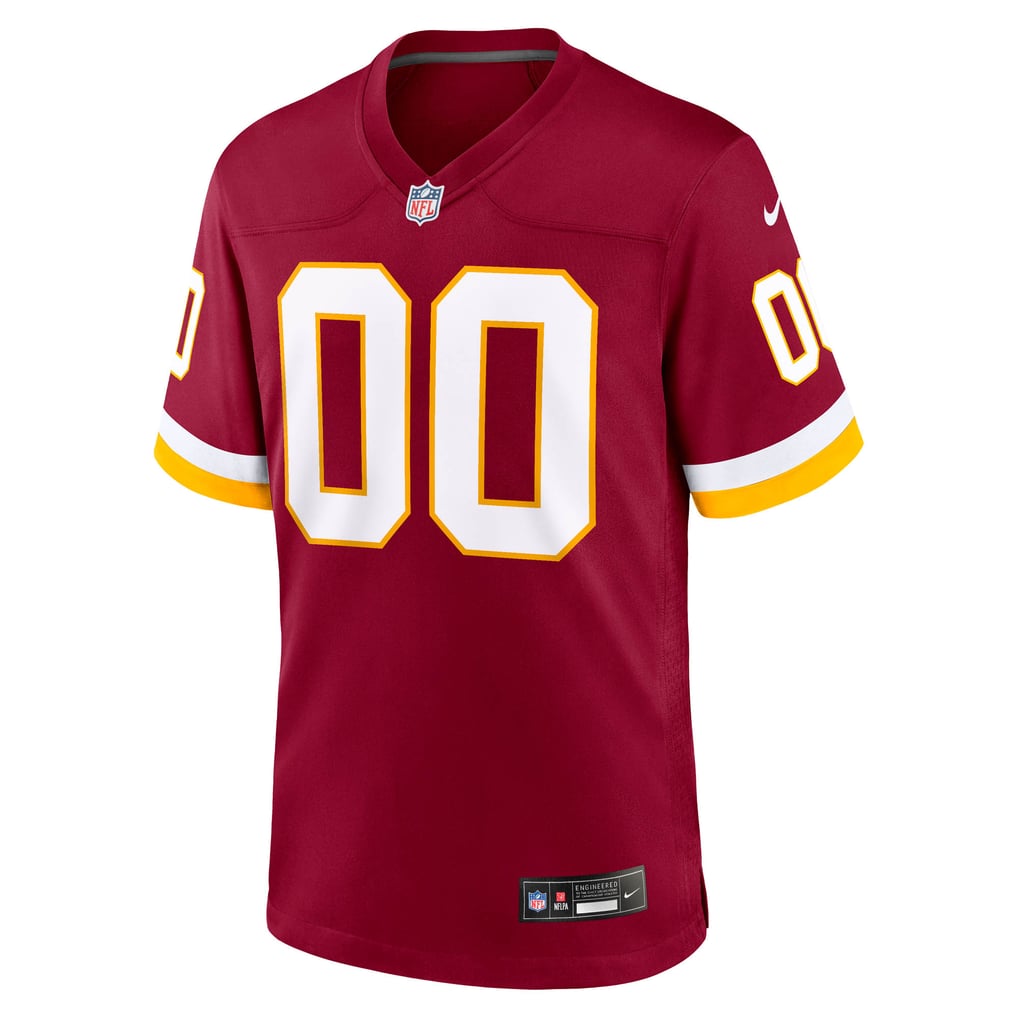 Men's Washington Commanders Burgundy Custom Game Jersey
