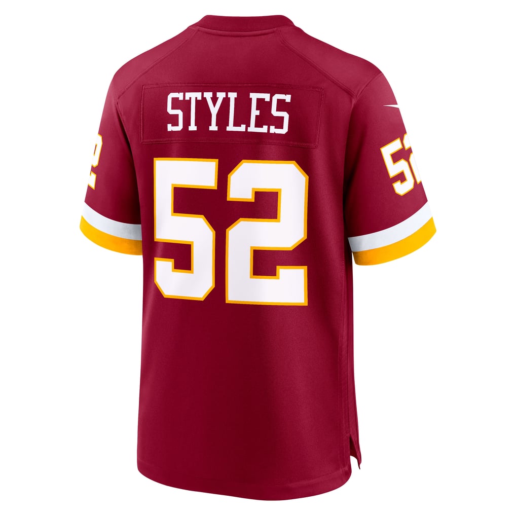 Men's Washington Commanders Sonny Styles Burgundy Team Game Jersey