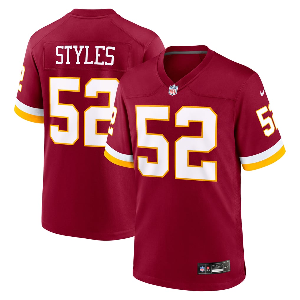 Men's Washington Commanders Sonny Styles Burgundy Team Game Jersey