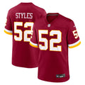 Men's Washington Commanders Sonny Styles Burgundy Team Game Jersey