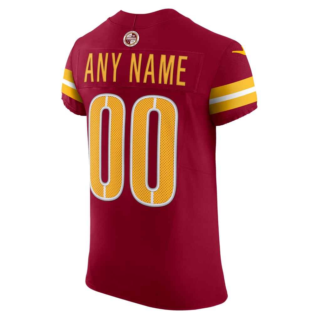 Men's Washington Commanders Burgundy Team Vapor F.U.S.E. Elite Custom Jersey
