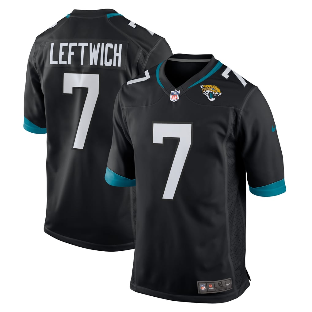 Men's Jacksonville Jaguars Byron Leftwich Black Retired Player Alternate Game Jersey