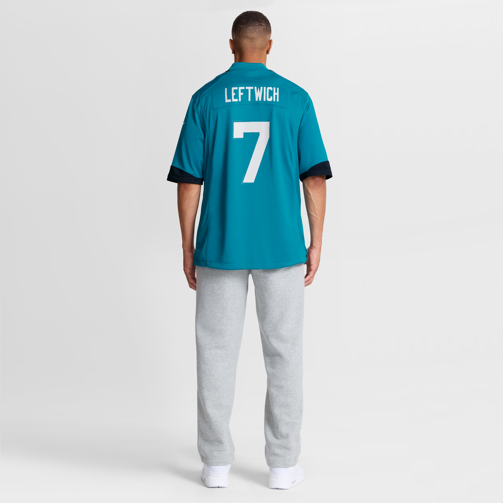 Men's Jacksonville Jaguars Byron Leftwich Teal Retired Player Game Jersey