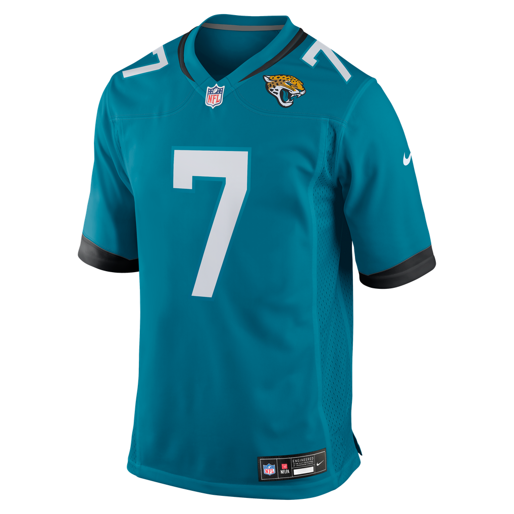 Men's Jacksonville Jaguars Byron Leftwich Teal Retired Player Game Jersey