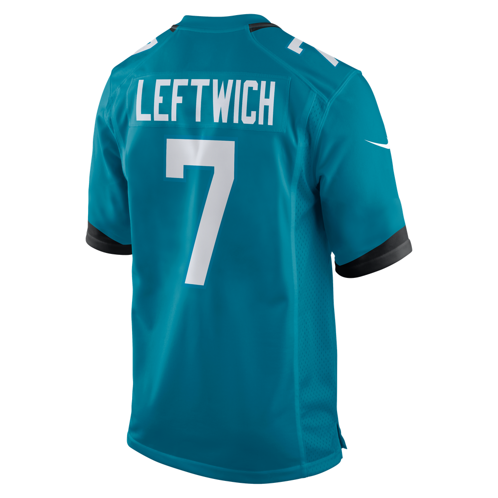 Men's Jacksonville Jaguars Byron Leftwich Teal Retired Player Game Jersey