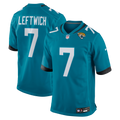 Men's Jacksonville Jaguars Byron Leftwich Teal Retired Player Game Jersey