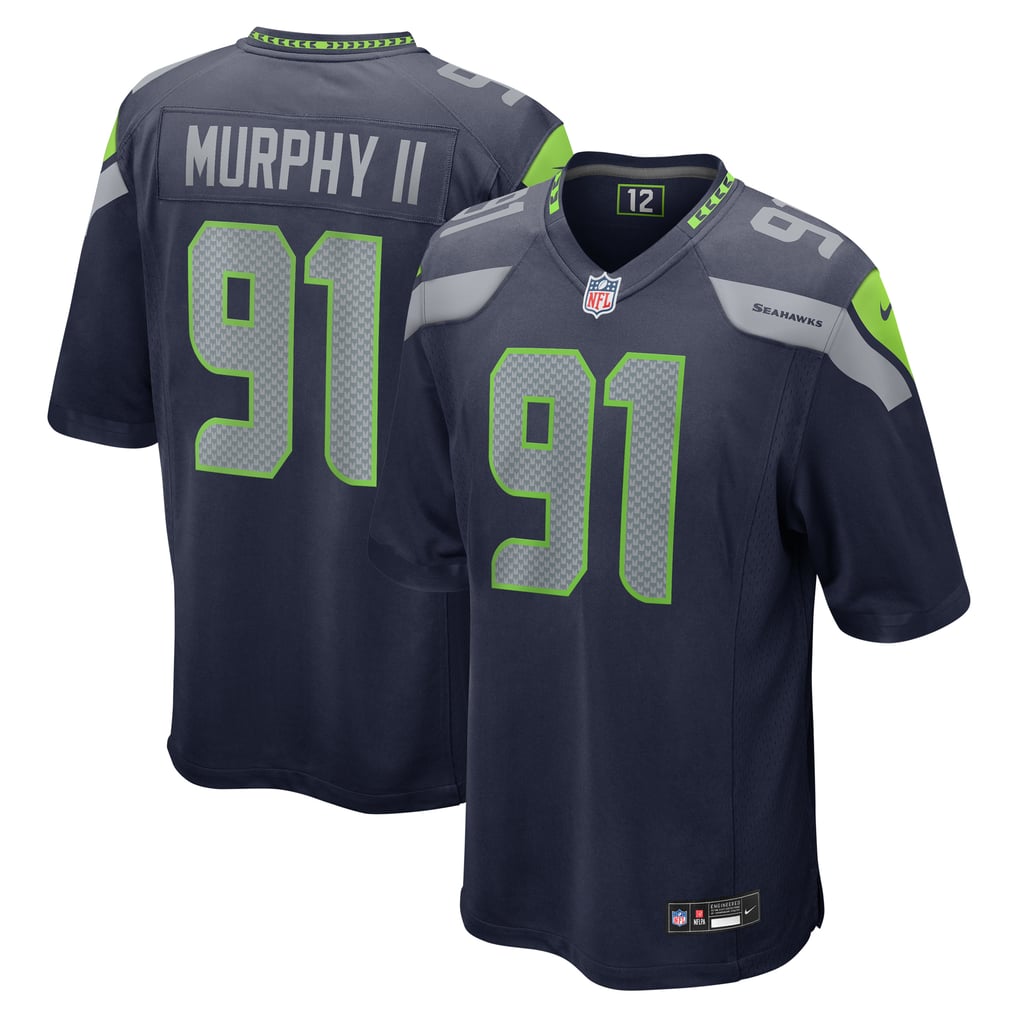 Men's Seattle Seahawks Byron Murphy II College Navy Player Game Jersey