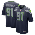 Men's Seattle Seahawks Byron Murphy II College Navy Player Game Jersey