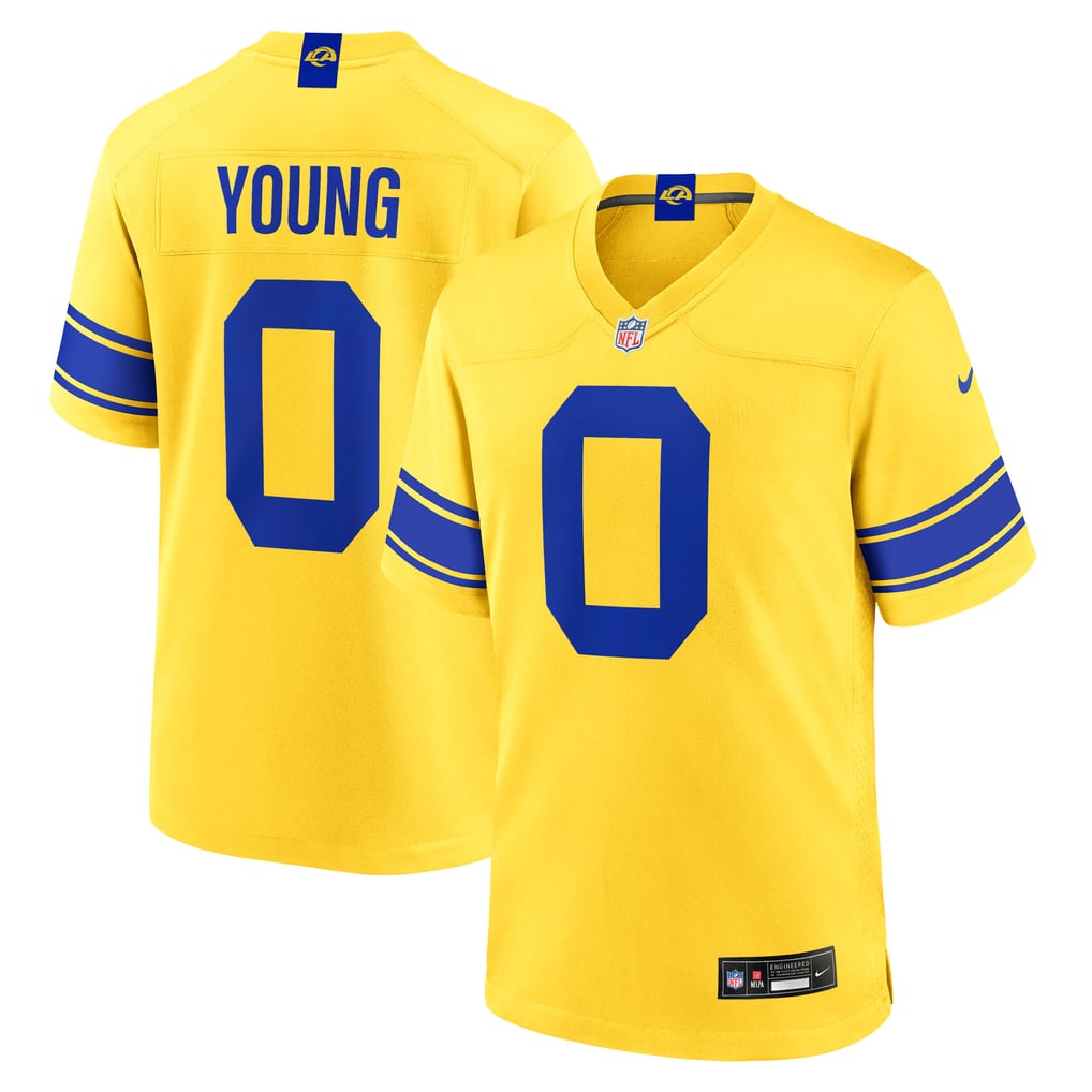 Men's Los Angeles Rams Byron Young Gold Alternate Classic Sol Game Jersey