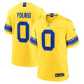 Men's Los Angeles Rams Byron Young Gold Alternate Classic Sol Game Jersey