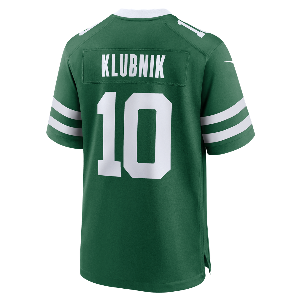 Men's New York Jets Cade Klubnik Legacy Green Team Game Jersey