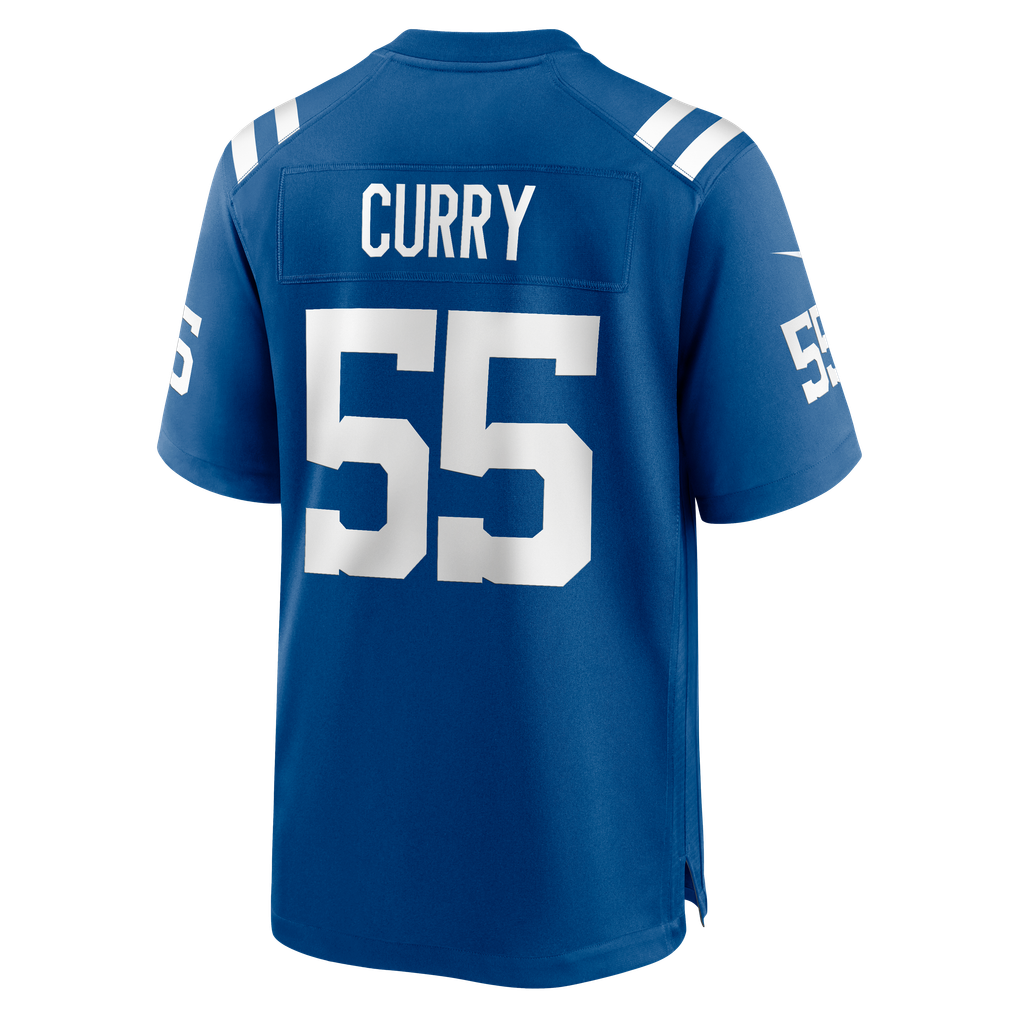 Men's Indianapolis Colts Caden Curry Royal Team Game Jersey