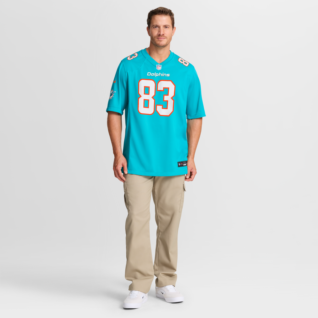 Men's Miami Dolphins Caleb Murphy Aqua Team Game Jersey