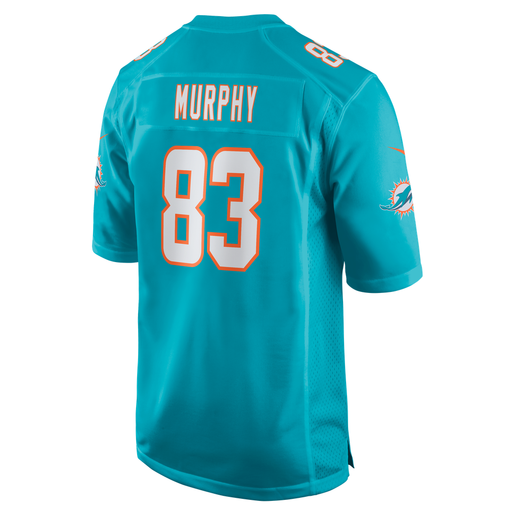 Men's Miami Dolphins Caleb Murphy Aqua Team Game Jersey