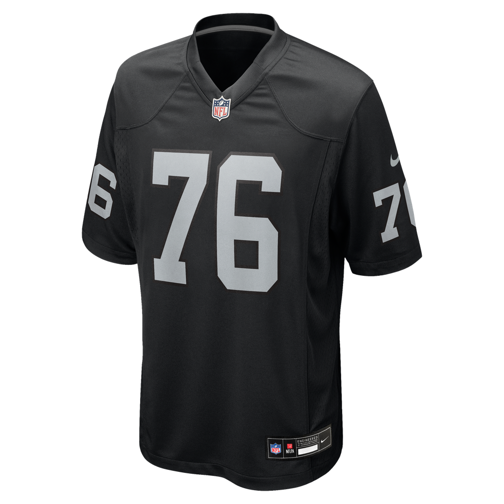 Men's Las Vegas Raiders Caleb Rogers Black Team Game Jersey