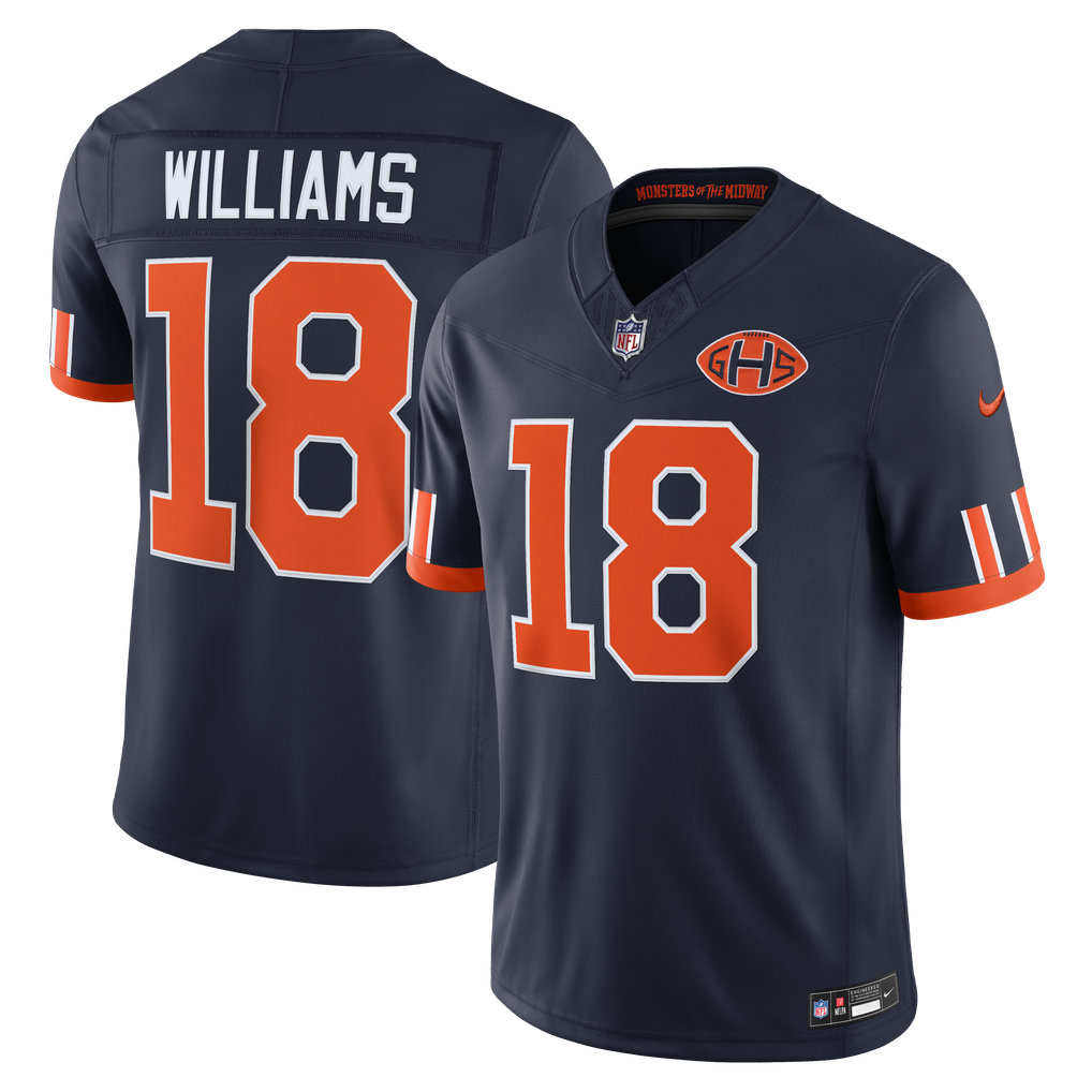 Men's Chicago Bears Caleb Williams Navy 2026 Rivalries Collection Stitched Limited Jersey
