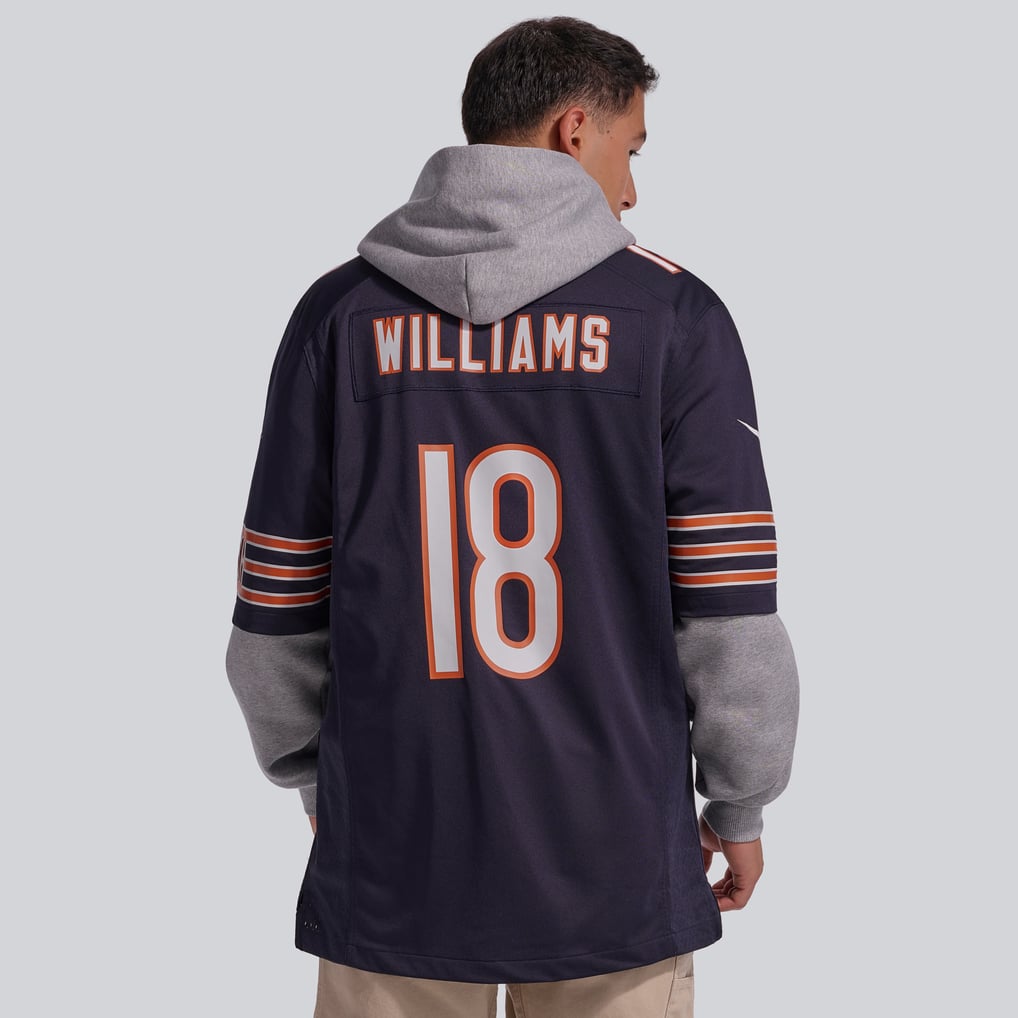 Men's Chicago Bears Caleb Williams Navy Player Game Jersey