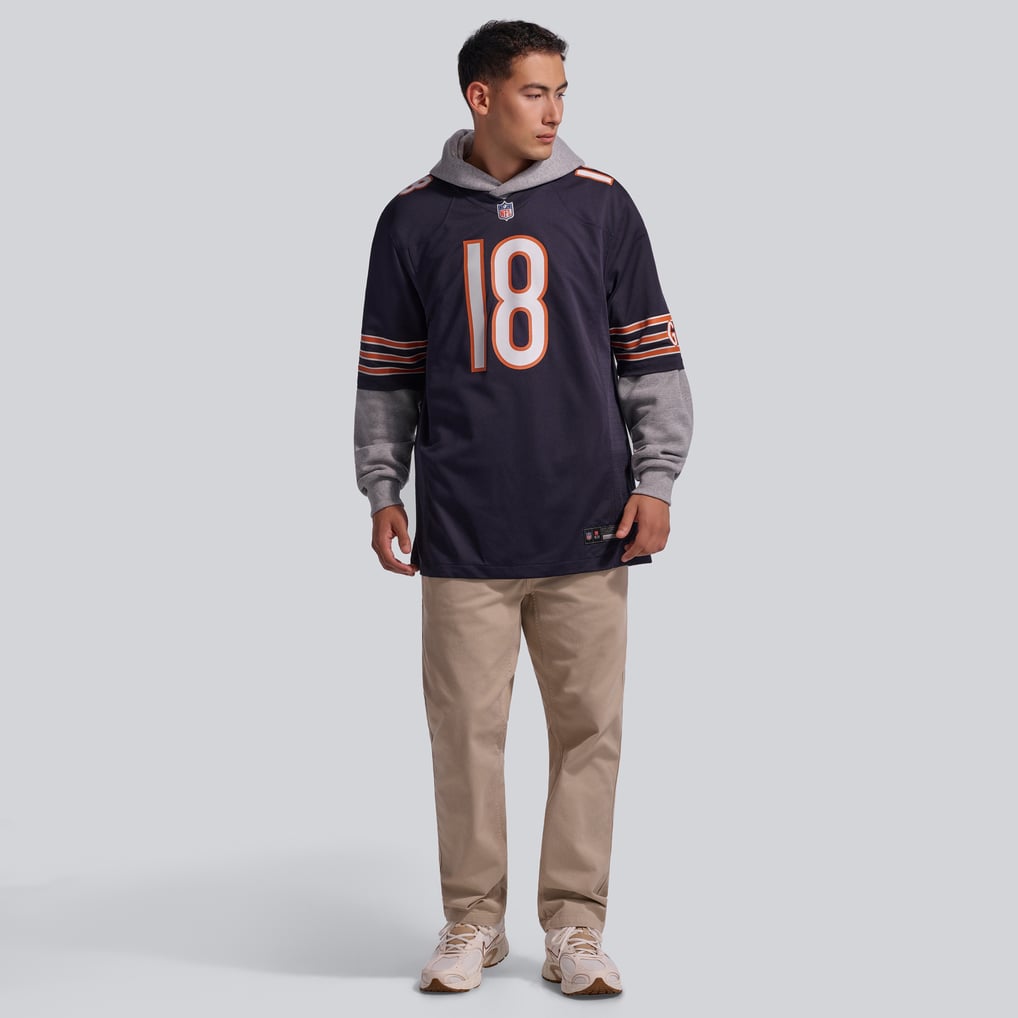 Men's Chicago Bears Caleb Williams Navy Player Game Jersey
