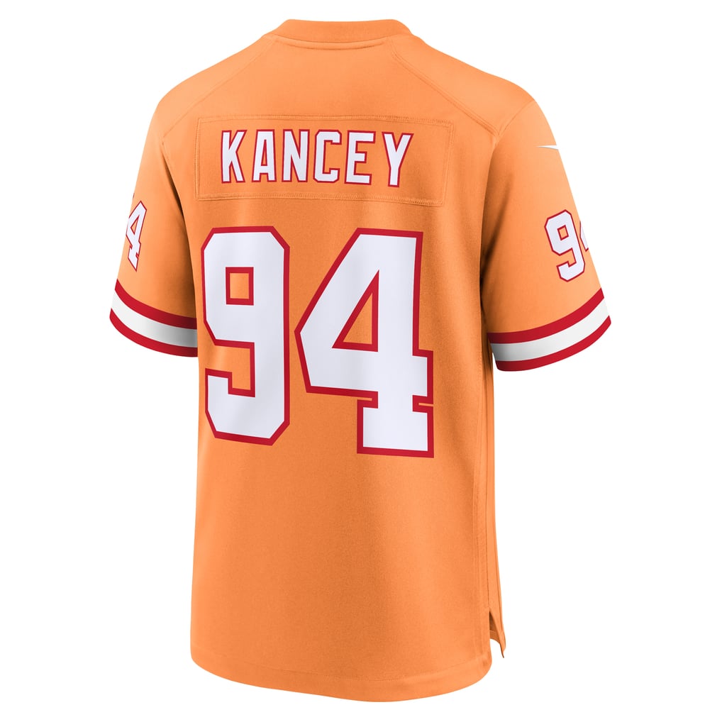 Men's Tampa Bay Buccaneers Calijah Kancey Orange Alternate Game Jersey
