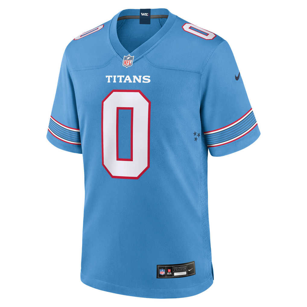 Men's Tennessee Titans Calvin Ridley Light Blue Game Jersey