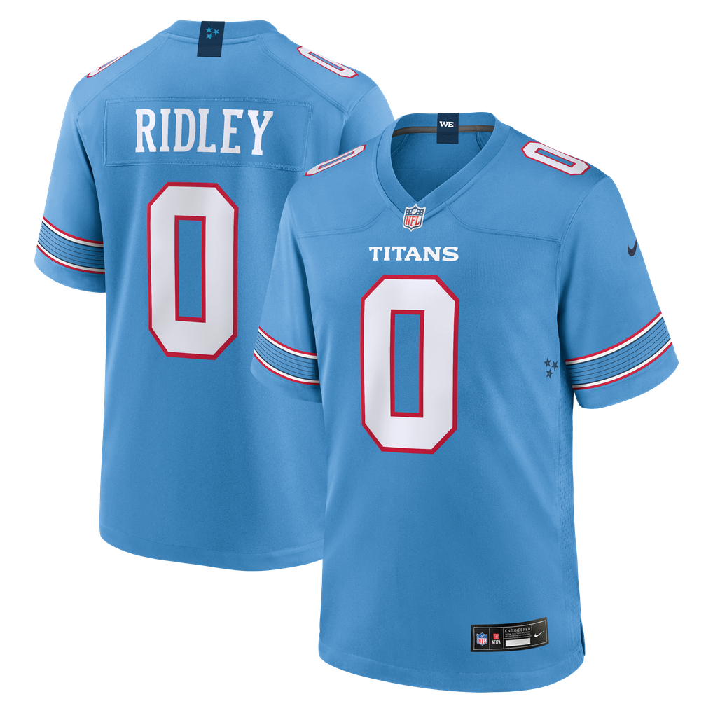 Men's Tennessee Titans Calvin Ridley Light Blue Game Jersey
