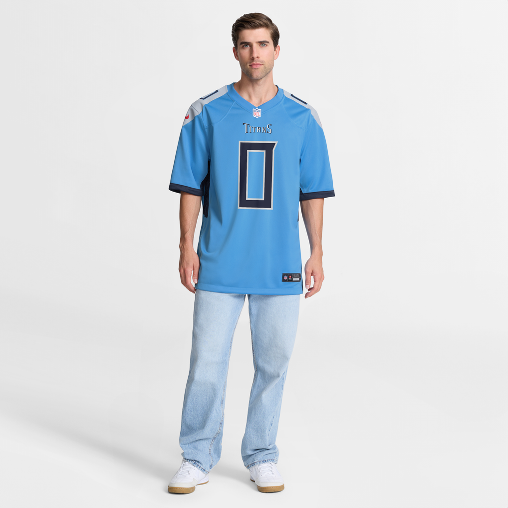 Men's Tennessee Titans Calvin Ridley Light Blue Team Game Jersey