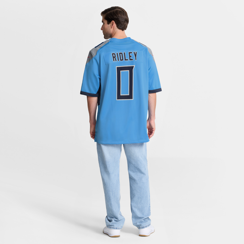 Men's Tennessee Titans Calvin Ridley Light Blue Team Game Jersey