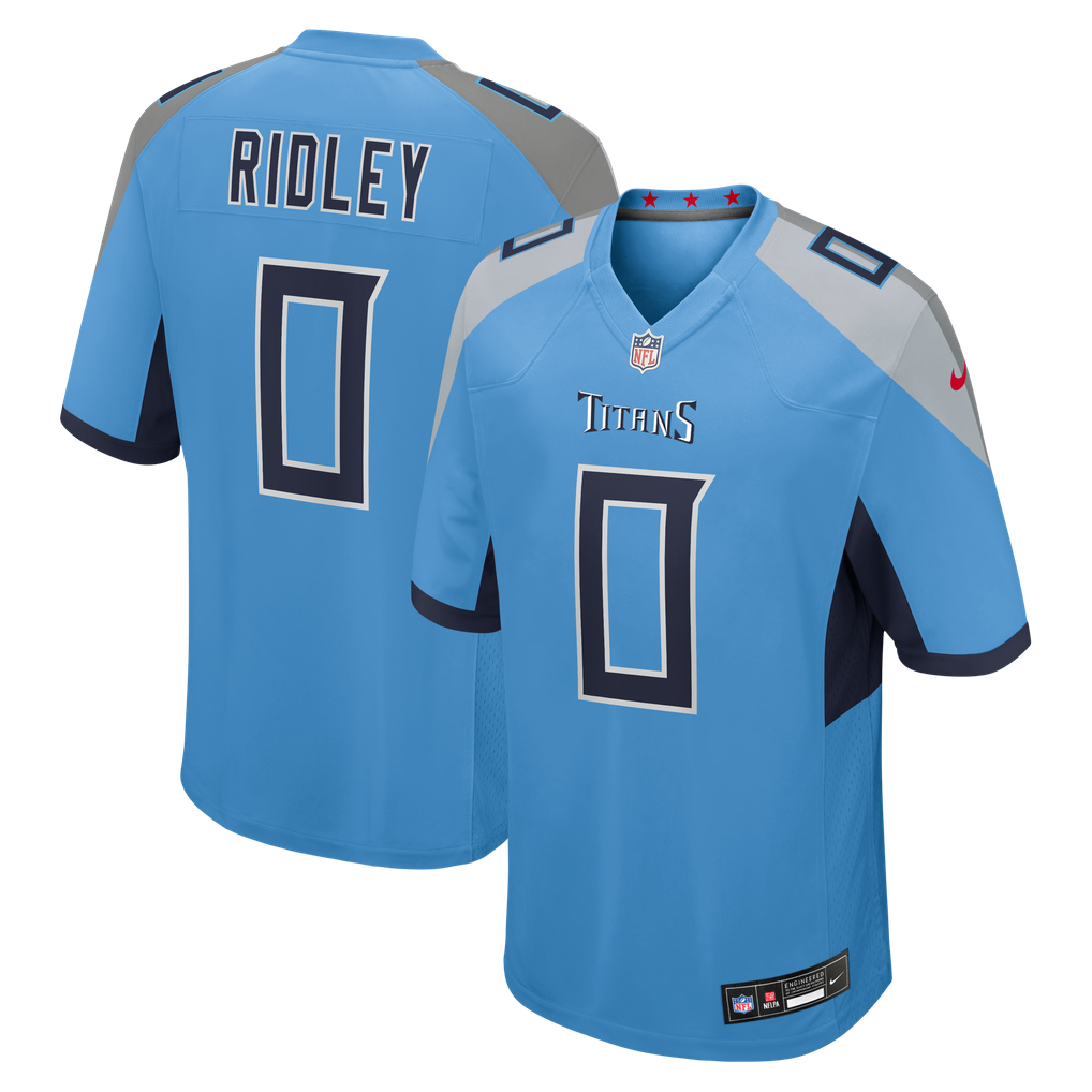 Men's Tennessee Titans Calvin Ridley Light Blue Team Game Jersey