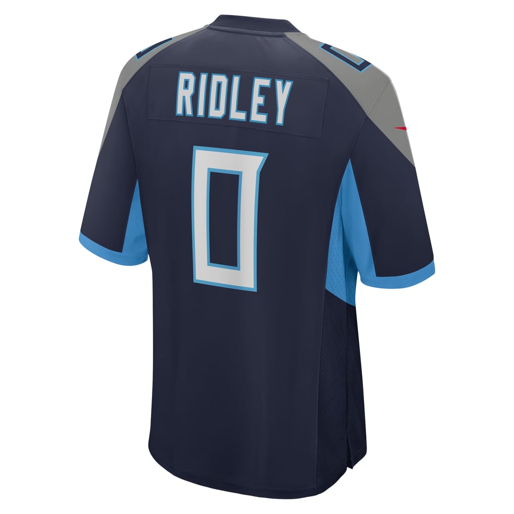 Men's Tennessee Titans Calvin Ridley Navy Game Player Jersey