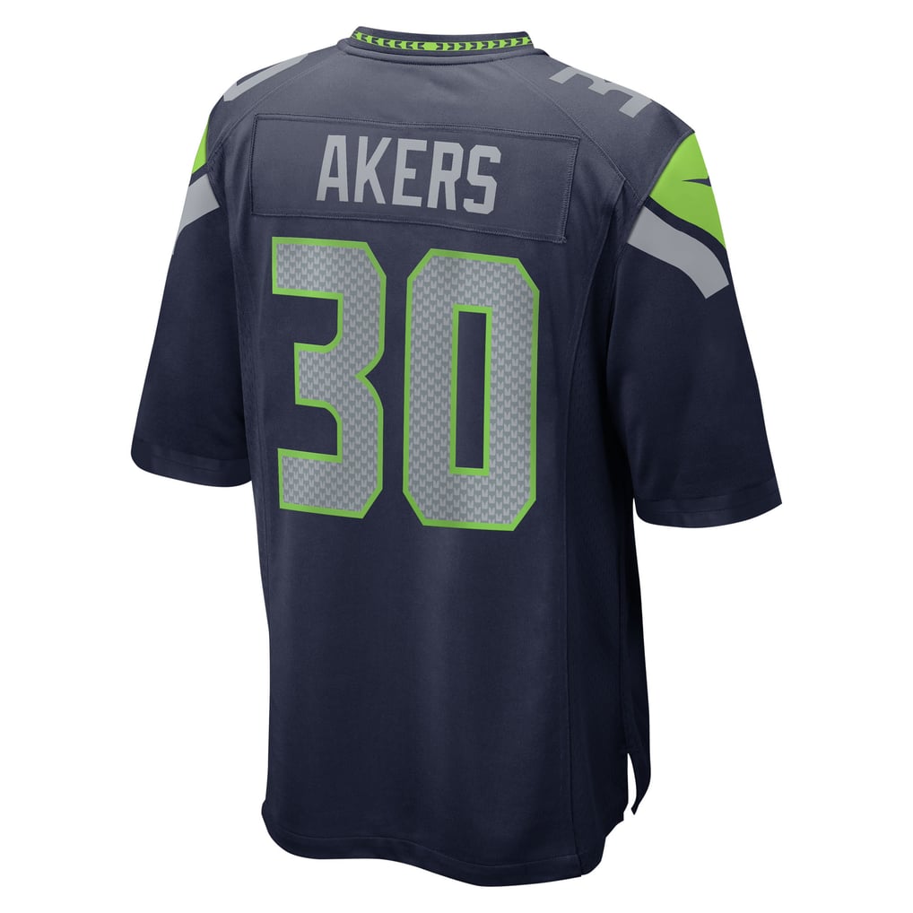 Men's Seattle Seahawks Cam Akers College Navy Team Game Jersey