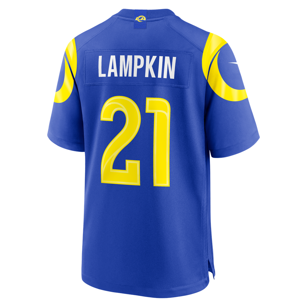Men's Los Angeles Rams Cam Lampkin Royal Team Game Jersey