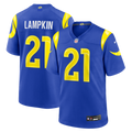 Men's Los Angeles Rams Cam Lampkin Royal Team Game Jersey