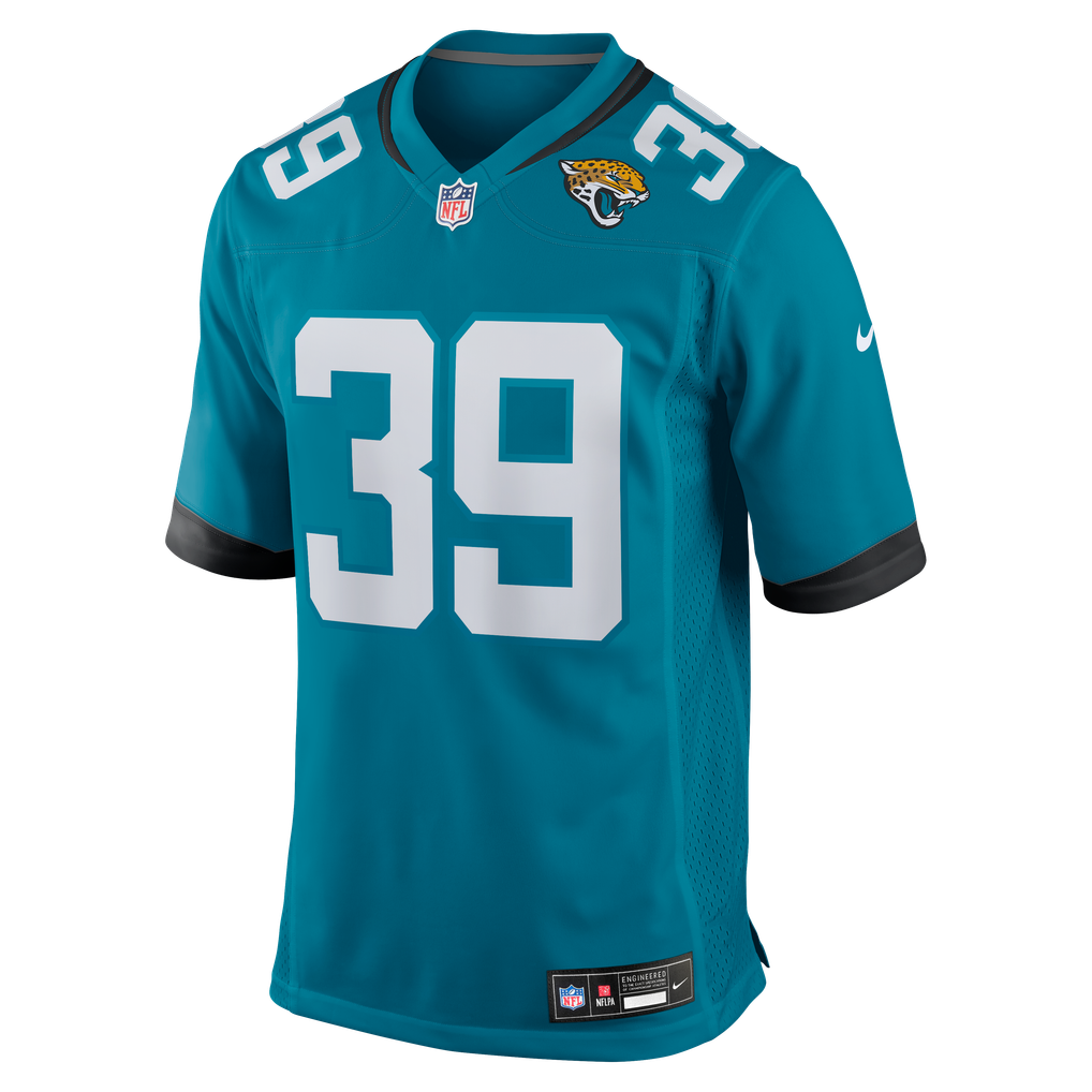 Men's Jacksonville Jaguars Cam Little Teal Team Game Jersey