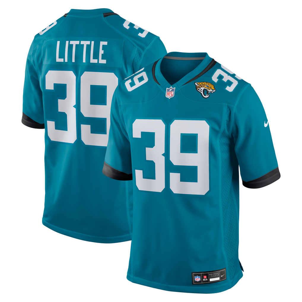 Men's Jacksonville Jaguars Cam Little Teal Team Game Jersey