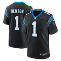 Men's Carolina Panthers Cam Newton Black Team Retired Game Jersey