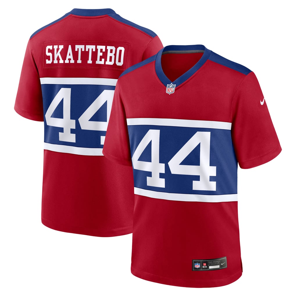 Men's New York Giants Cam Skattebo Red Alternate Century Red Game Jersey