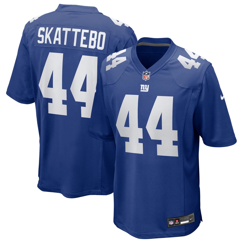 Men's New York Giants Cam Skattebo Royal Game Jersey