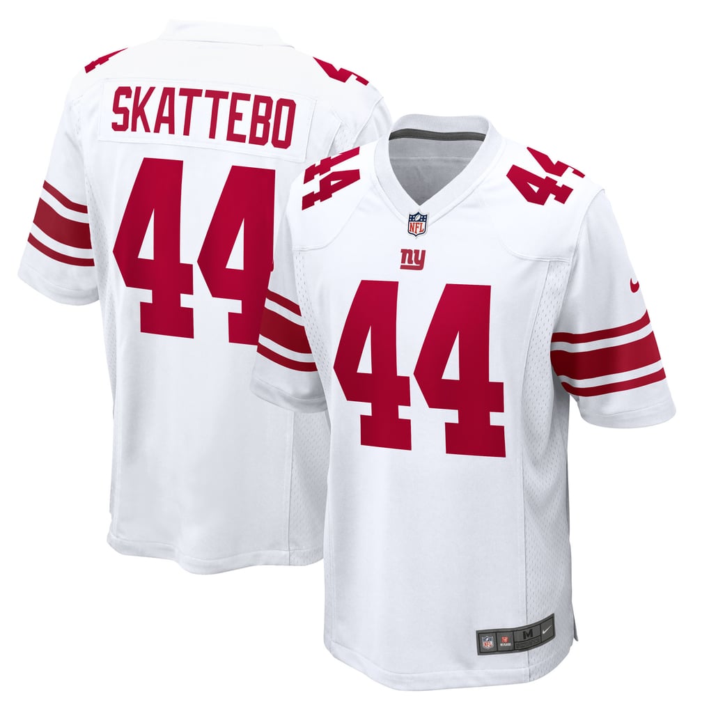 Men's New York Giants Cam Skattebo White Game Jersey