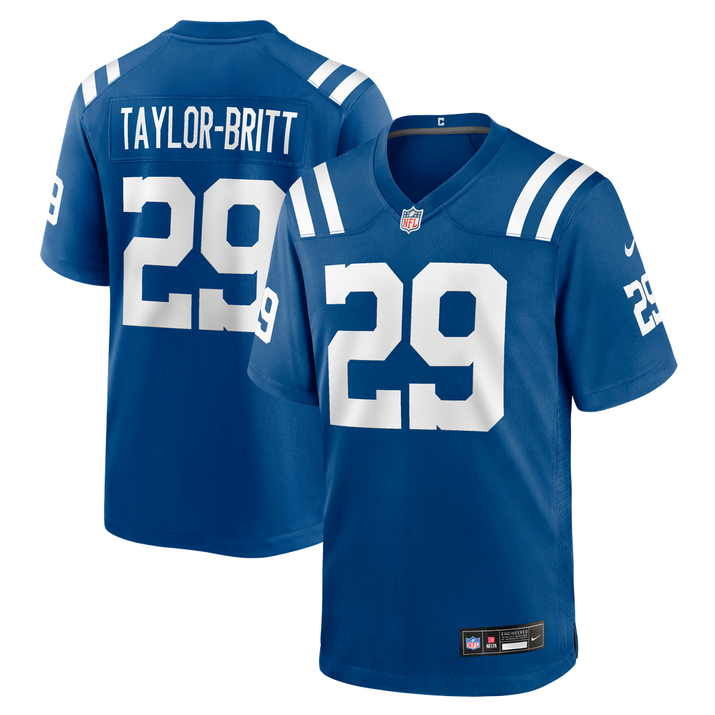 Men's Indianapolis Colts Cam Taylor-Britt Royal Team Game Jersey