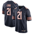 Men's Chicago Bears Cameron Lewis Navy Team Game Jersey