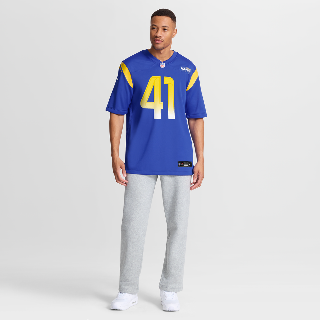 Men's Los Angeles Rams Cameron McCutcheon Royal Game Jersey