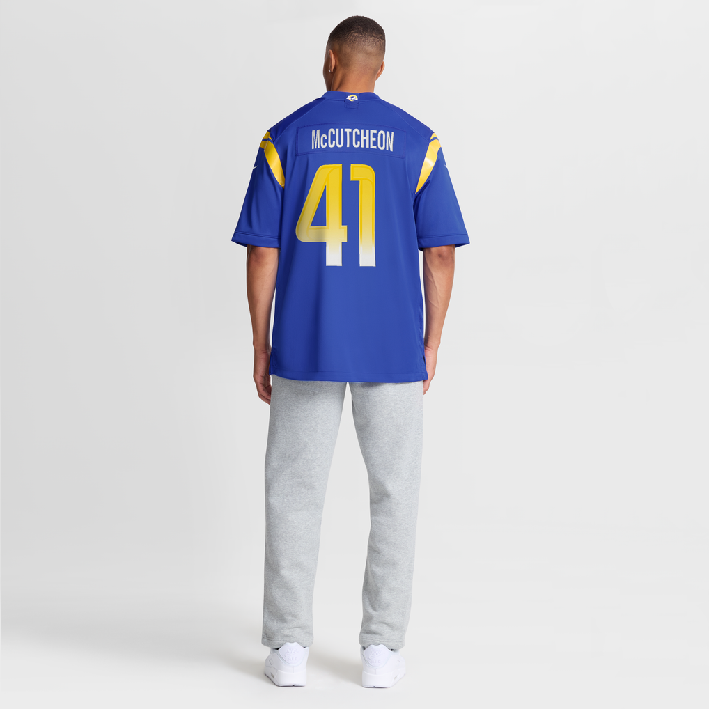 Men's Los Angeles Rams Cameron McCutcheon Royal Game Jersey