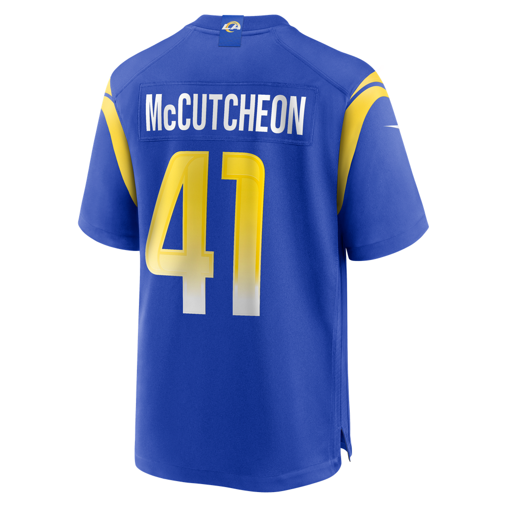 Men's Los Angeles Rams Cameron McCutcheon Royal Game Jersey