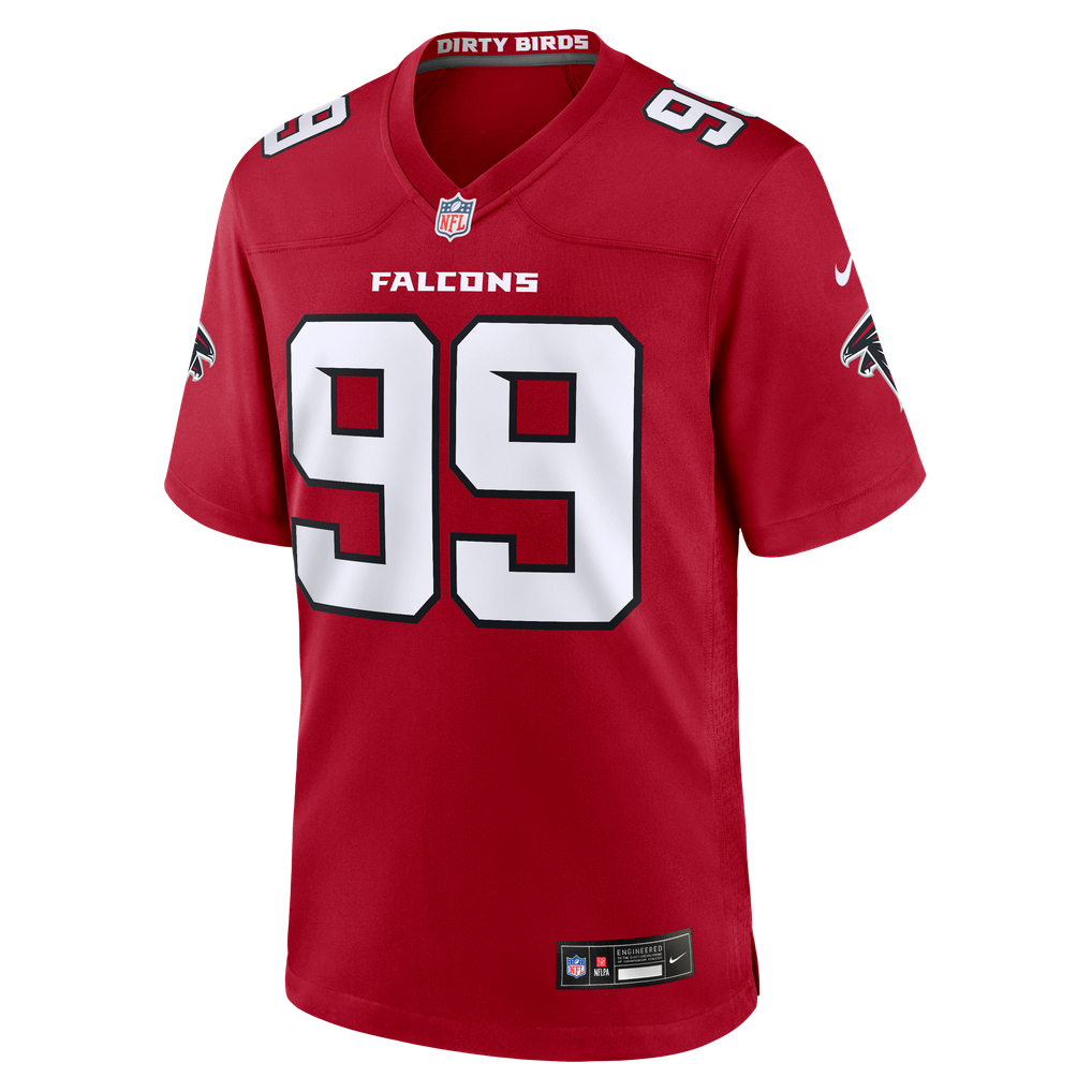 Men's Atlanta Falcons Cameron Thomas Red Team Game Jersey