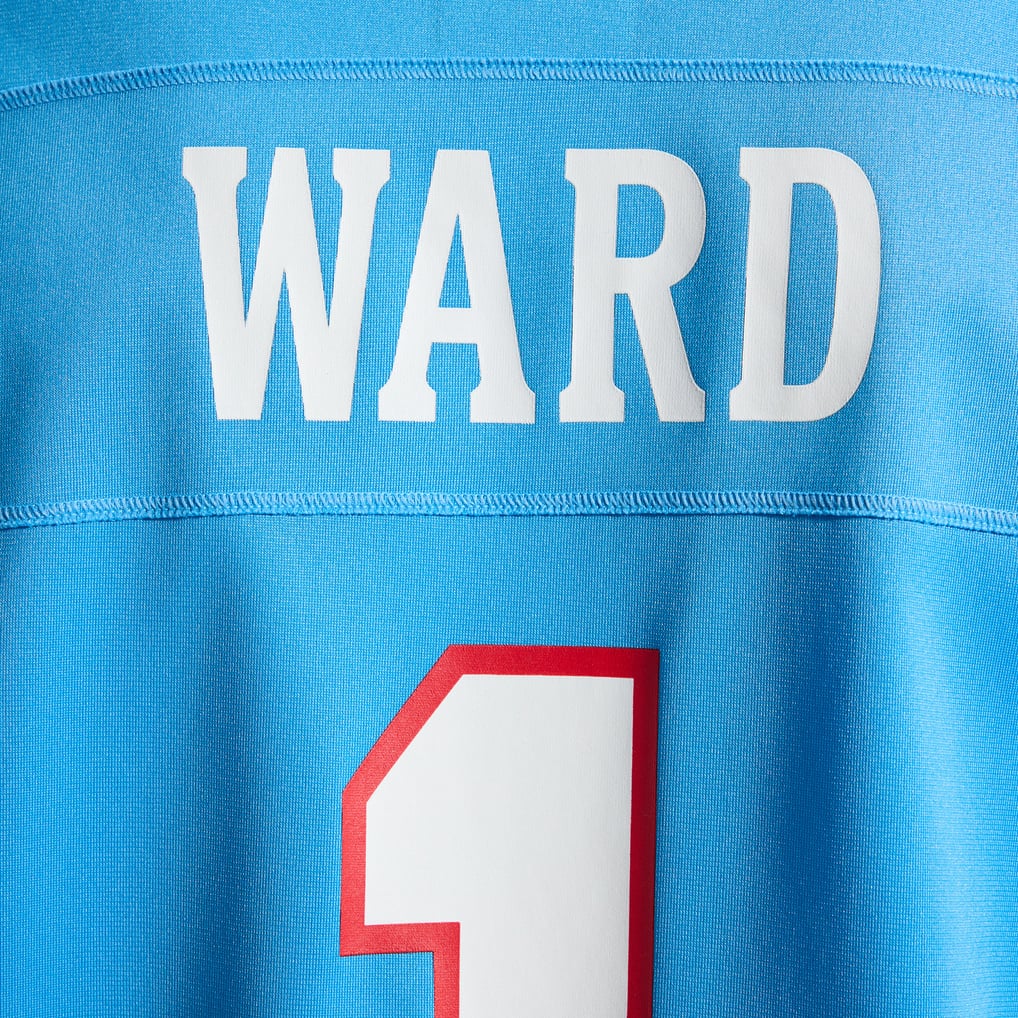 Men's Tennessee Titans Cameron Ward Light Blue Game Jersey